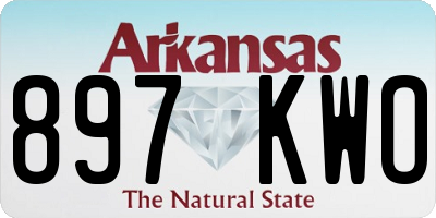 AR license plate 897KWO
