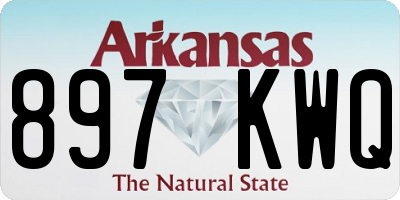 AR license plate 897KWQ