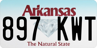 AR license plate 897KWT