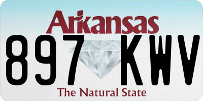 AR license plate 897KWV