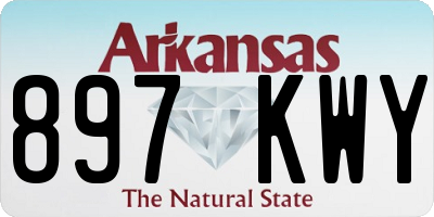 AR license plate 897KWY