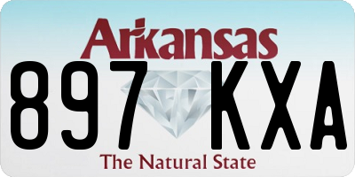 AR license plate 897KXA