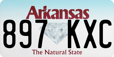 AR license plate 897KXC