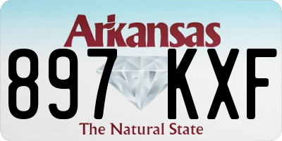 AR license plate 897KXF