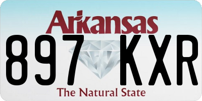 AR license plate 897KXR
