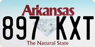 AR license plate 897KXT