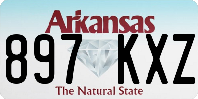 AR license plate 897KXZ