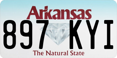 AR license plate 897KYI