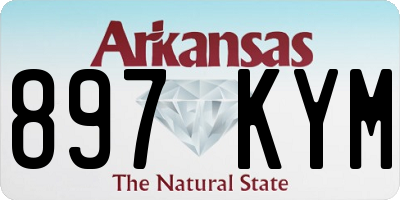 AR license plate 897KYM
