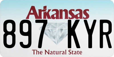 AR license plate 897KYR