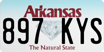 AR license plate 897KYS