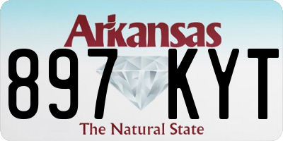 AR license plate 897KYT
