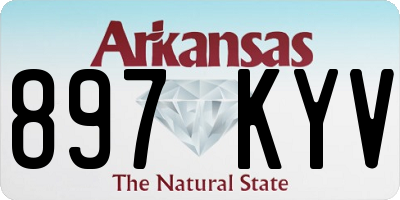 AR license plate 897KYV