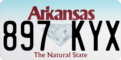 AR license plate 897KYX