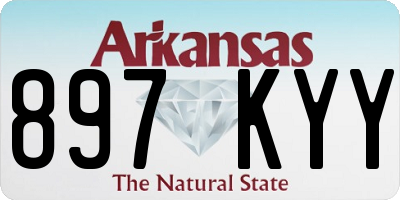AR license plate 897KYY