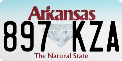 AR license plate 897KZA