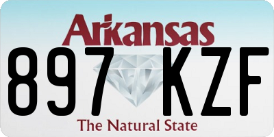AR license plate 897KZF