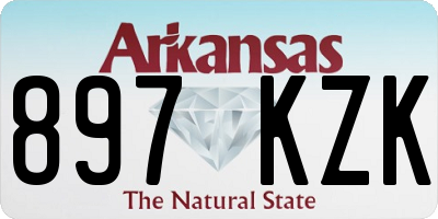 AR license plate 897KZK