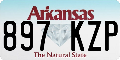 AR license plate 897KZP