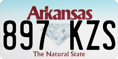 AR license plate 897KZS