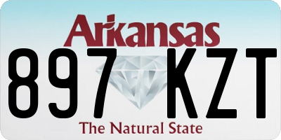 AR license plate 897KZT