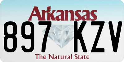 AR license plate 897KZV