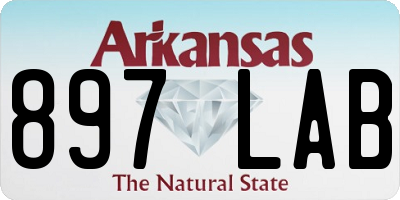 AR license plate 897LAB