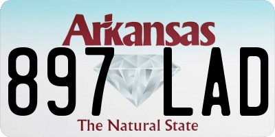 AR license plate 897LAD