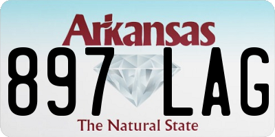 AR license plate 897LAG