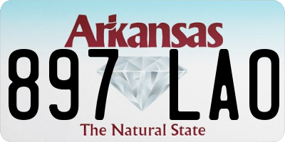 AR license plate 897LAO