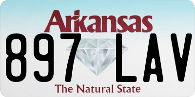 AR license plate 897LAV