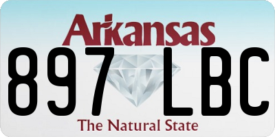 AR license plate 897LBC