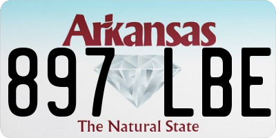 AR license plate 897LBE