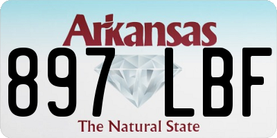 AR license plate 897LBF
