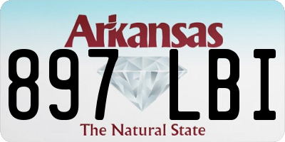 AR license plate 897LBI