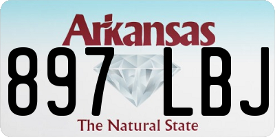 AR license plate 897LBJ