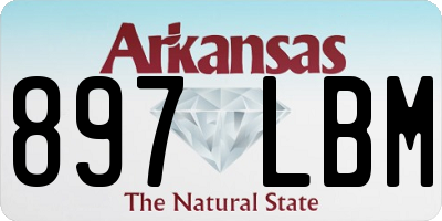 AR license plate 897LBM