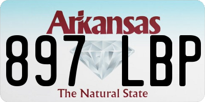 AR license plate 897LBP
