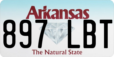 AR license plate 897LBT
