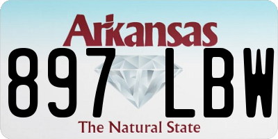 AR license plate 897LBW