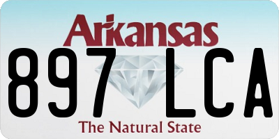 AR license plate 897LCA
