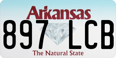 AR license plate 897LCB