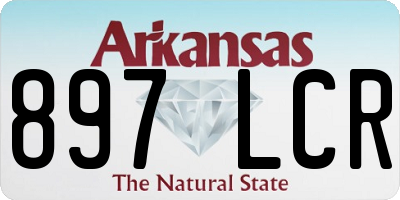 AR license plate 897LCR