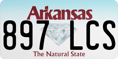 AR license plate 897LCS