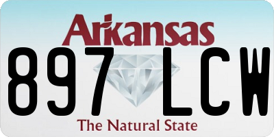 AR license plate 897LCW