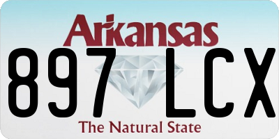 AR license plate 897LCX