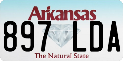 AR license plate 897LDA