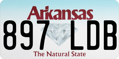 AR license plate 897LDB