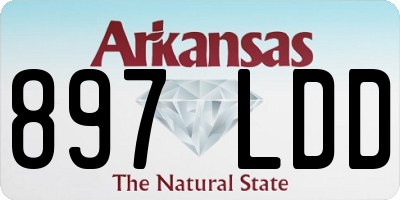 AR license plate 897LDD