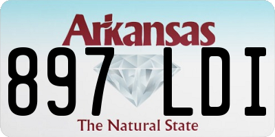 AR license plate 897LDI